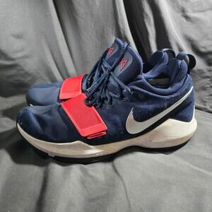Nike PG Paul George 1 USA Mens Size 10.5 Blue Athletic Shoes Sneakers 878627-900